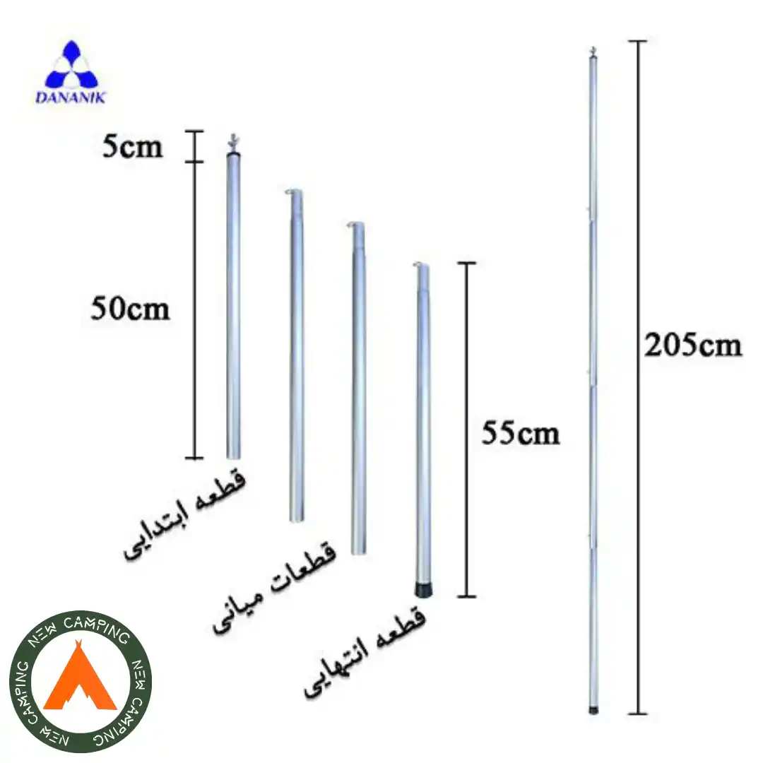 ستون سایبان آلومینیومی s4 - Image 4