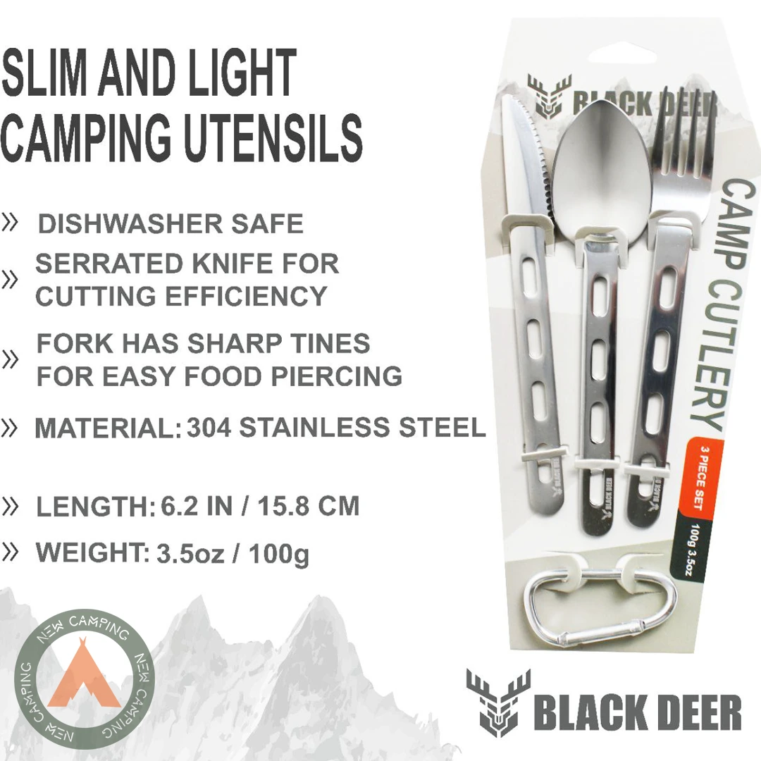 ست قاشق چنگال استیل Black Deer - Image 4