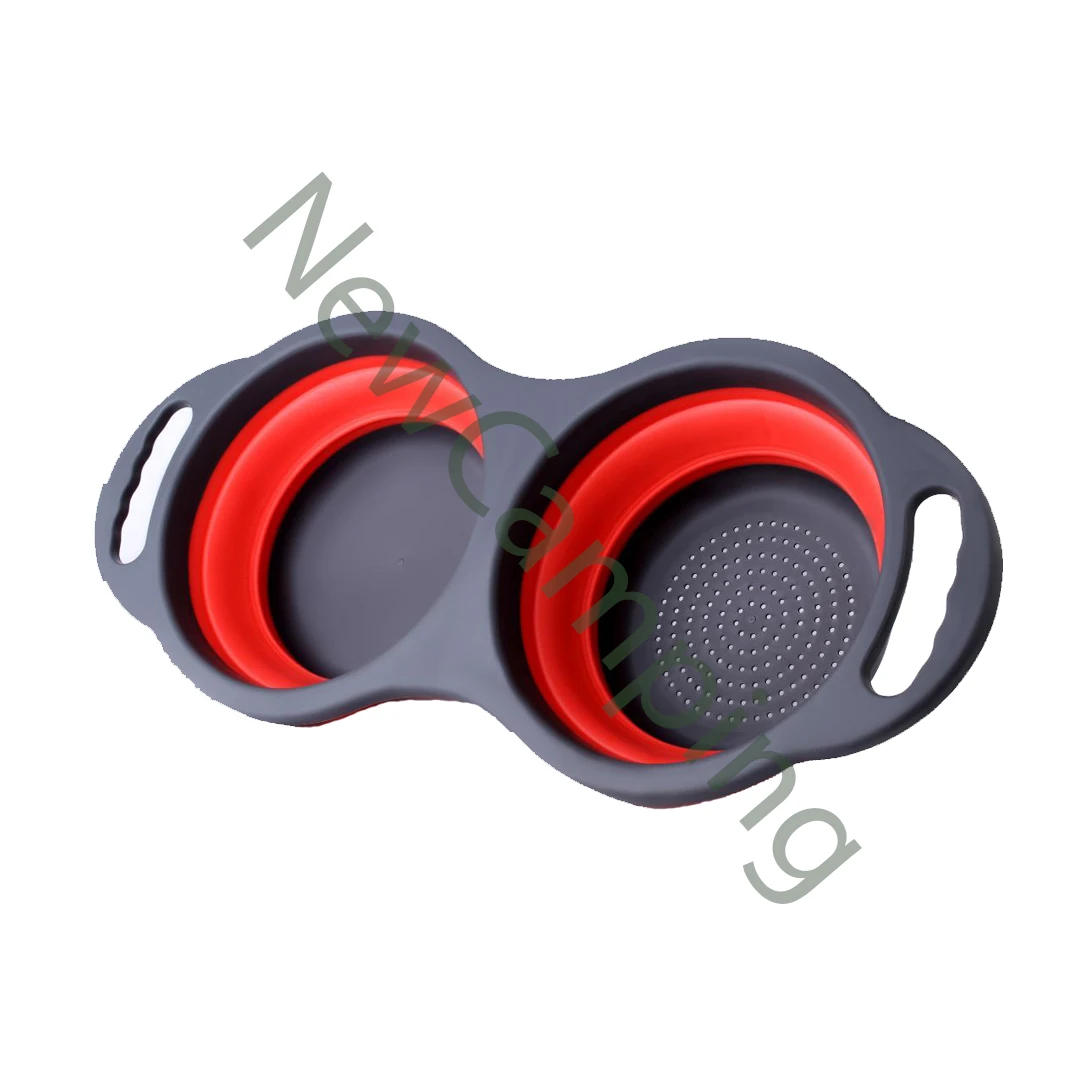 آبکش سلیکونی دوقلو تاشو مدل M-74