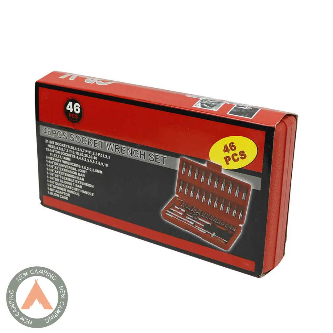 جعبه آچار بکس 46تکه مدل CR-V درایور 1/4 اینچ