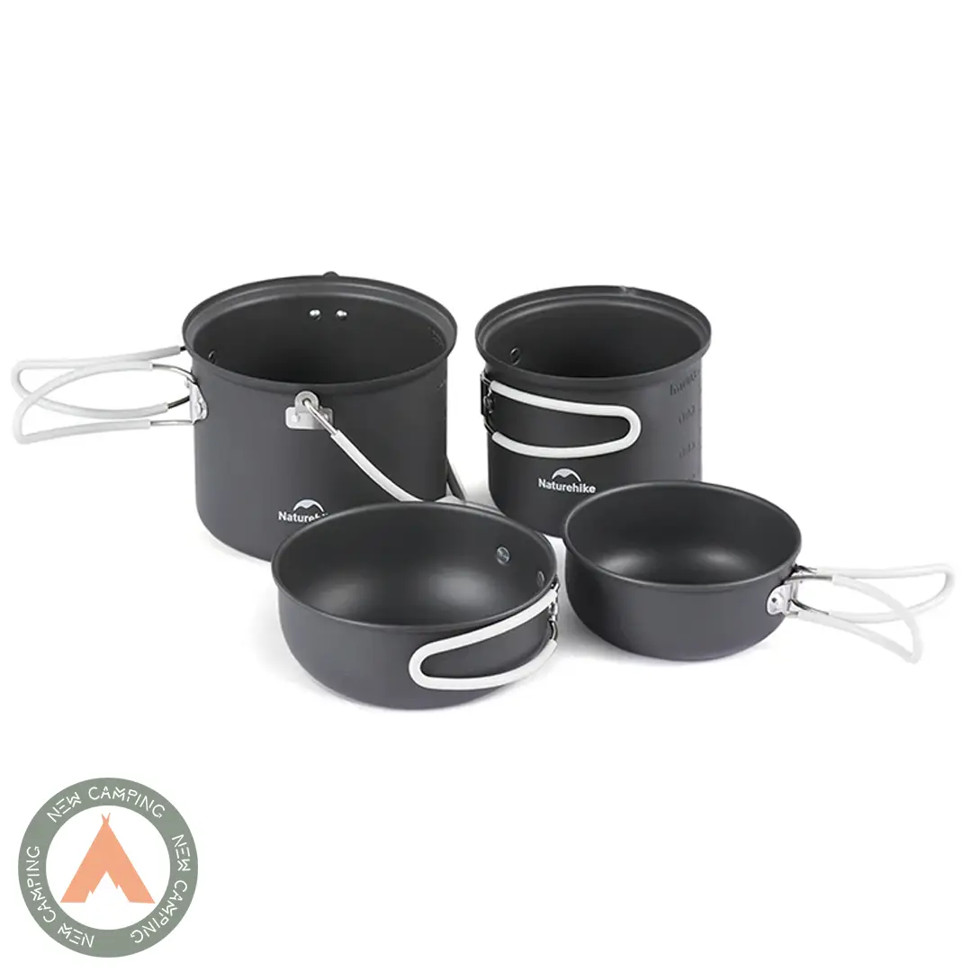 ست ظروف 4تکه سفری ‌Naturehike مدل NH18T018-G