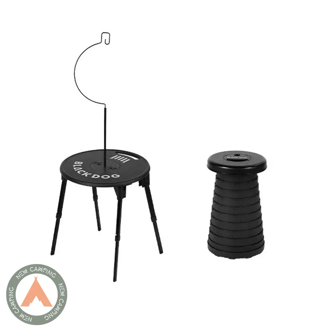 میز و صندلی تاشو Black Dog مدل CBD2550JJ024