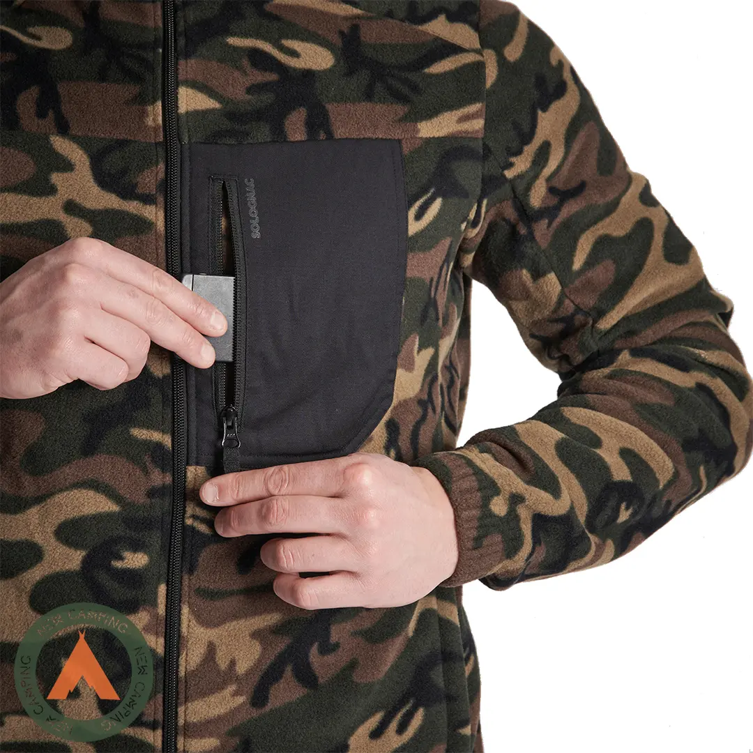 پلار تمام زیپ مردانه SOLOGNAC مدل FLEECE 500 - Image 11
