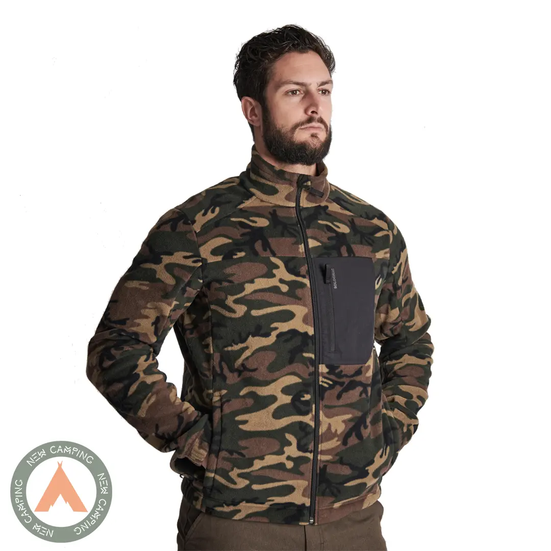 پلار تمام زیپ مردانه SOLOGNAC مدل FLEECE 500 - Image 5