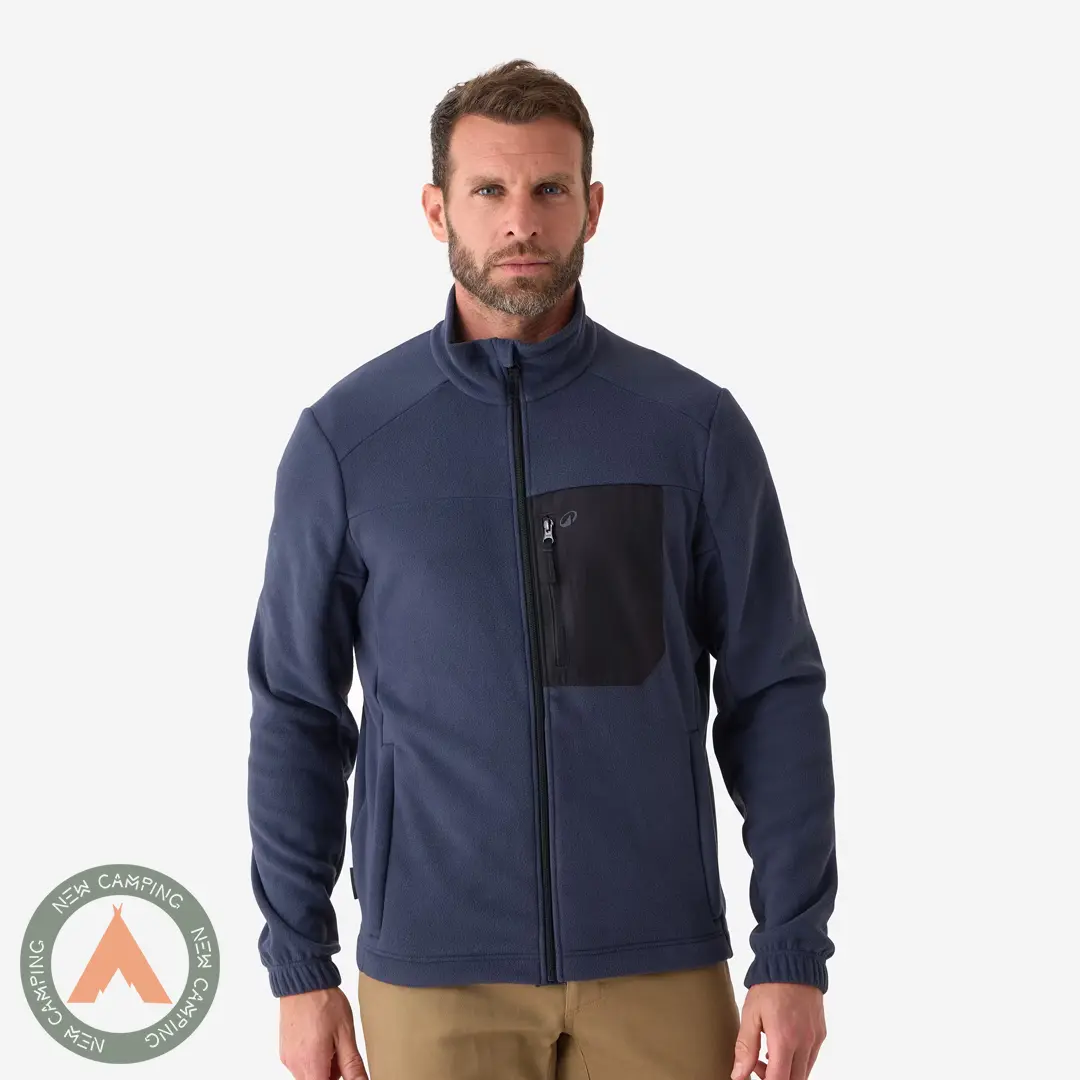 پلار تمام زیپ مردانه SOLOGNAC مدل FLEECE 500 - Image 2