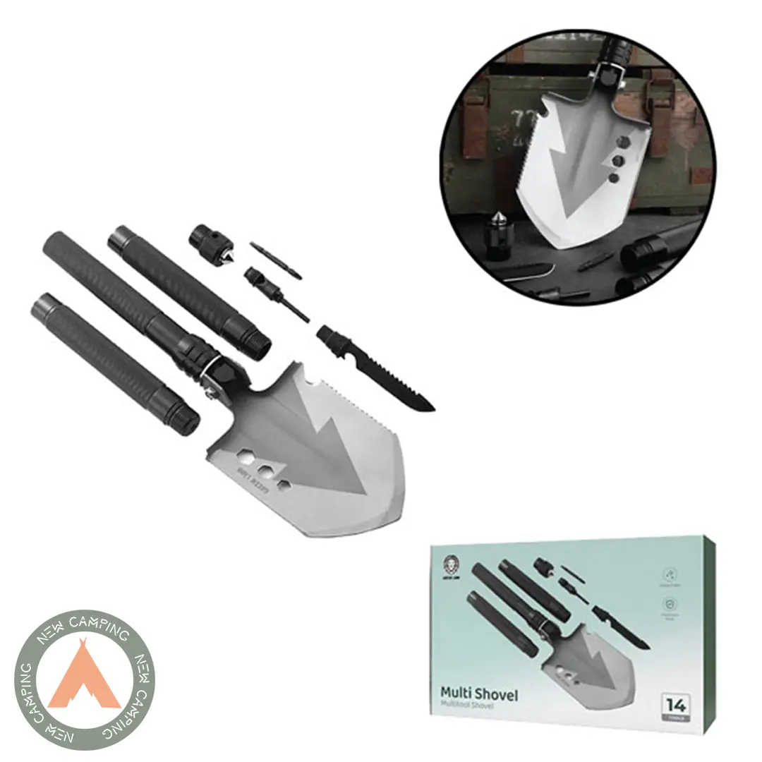 بیل تاشو 14تکه Green Lion مدلMulti Shovel