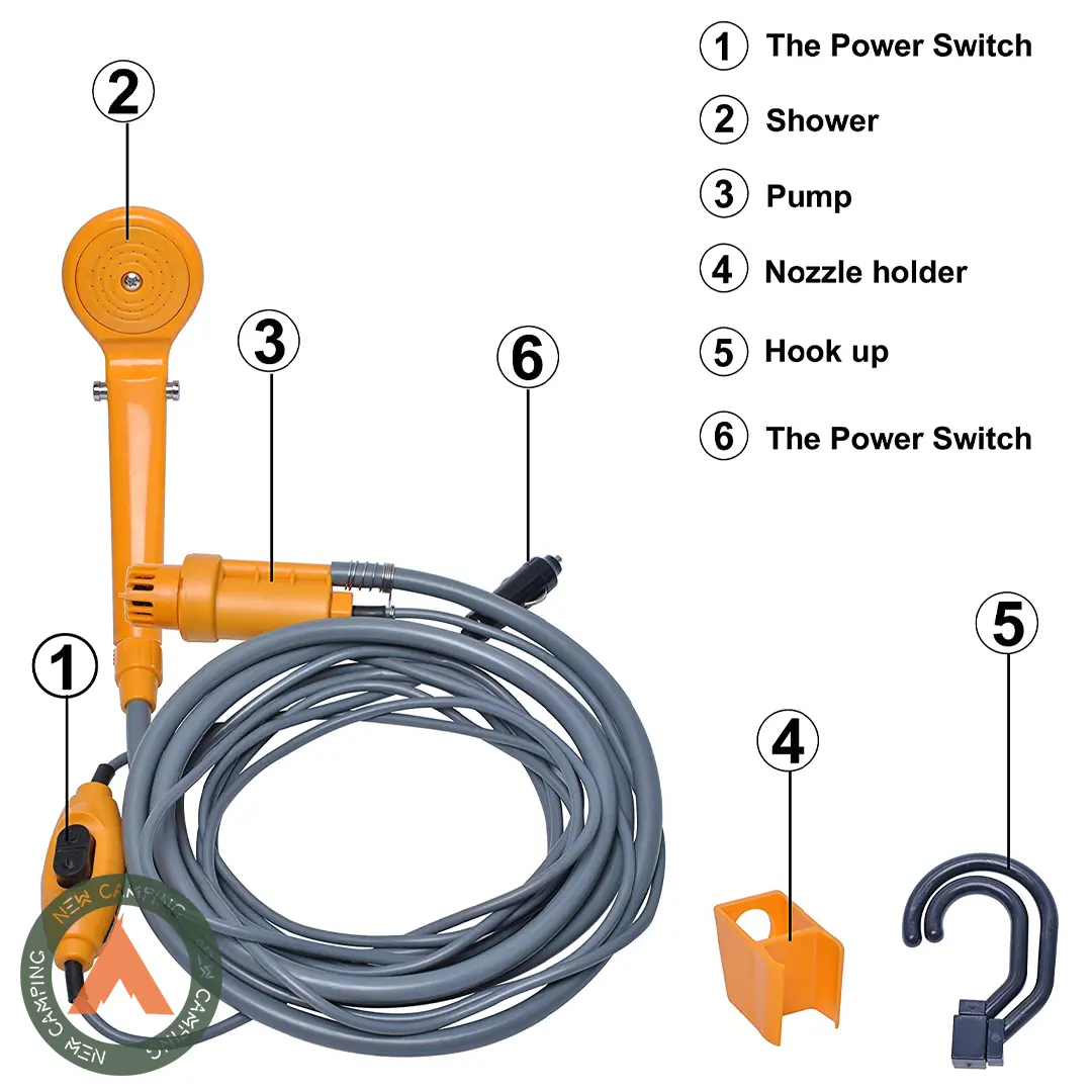 دوش فندکی مسافرتی DC 12V - Image 8