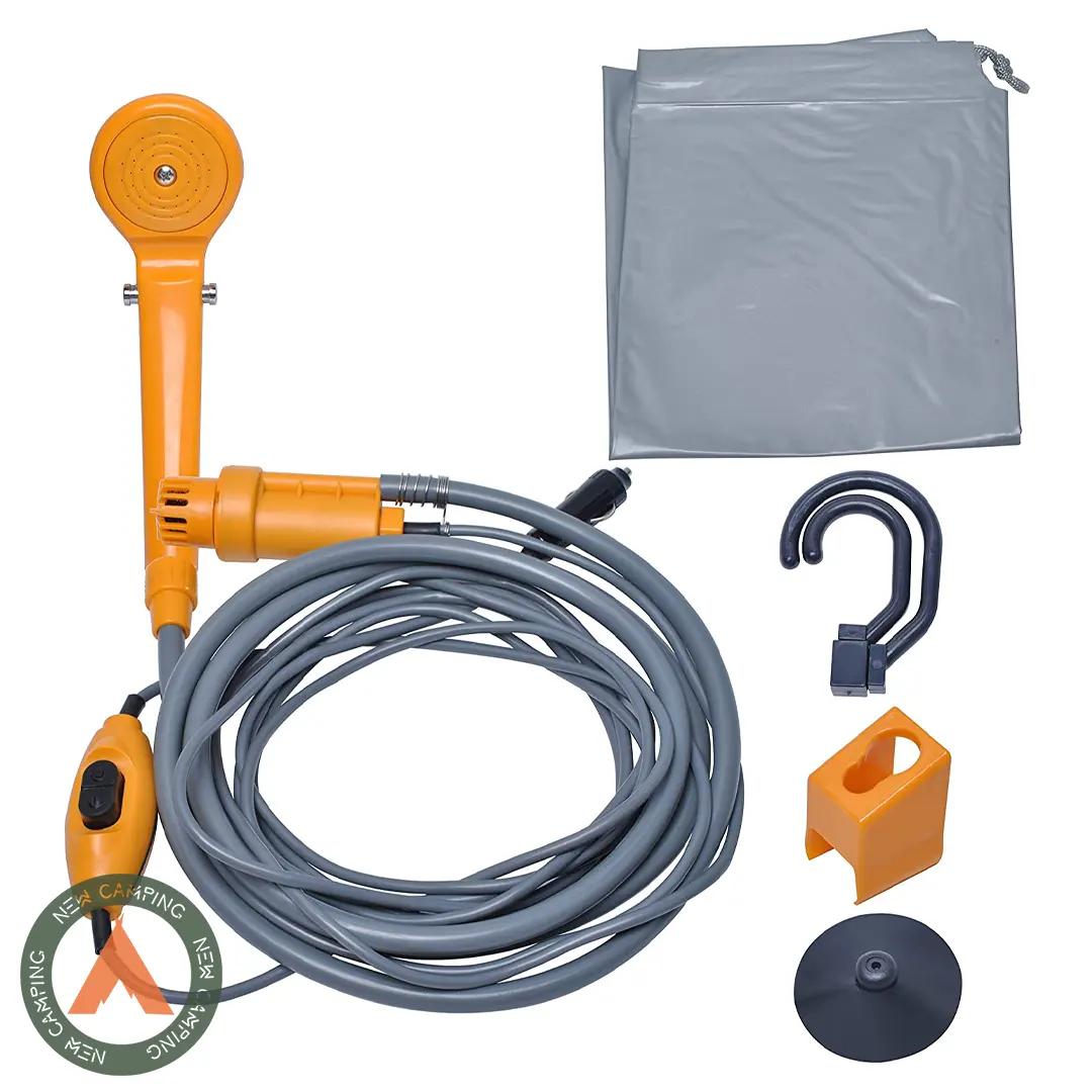 دوش شارژی فندکی مسافرتی DC 12V